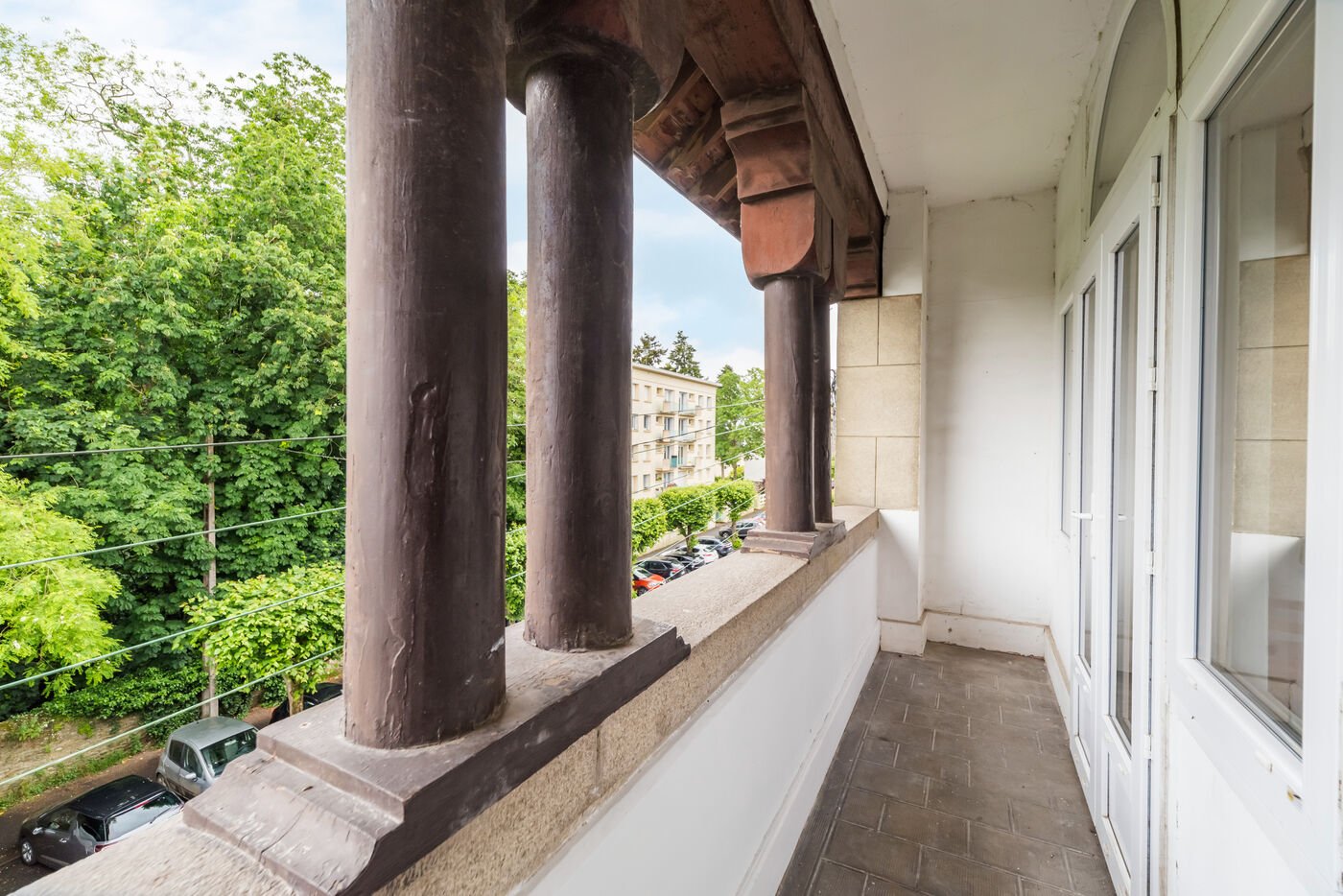 Balcon de l’un des appartements